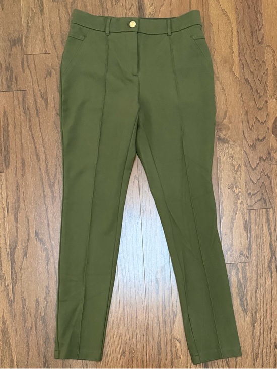 Chico's Pants - Chico's SO SLIMMING Olive Green High-Waist Elyse Pants Elastic Waistband